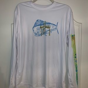 Guy Harvey mahi mahi performance shirt.